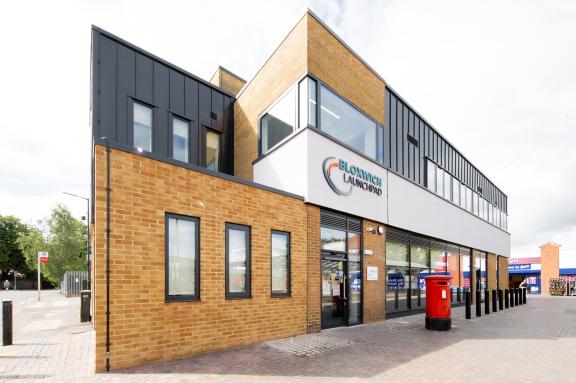 Exterior of refurbished Bloxwich Launchpad (image by Speller Metcalfe)