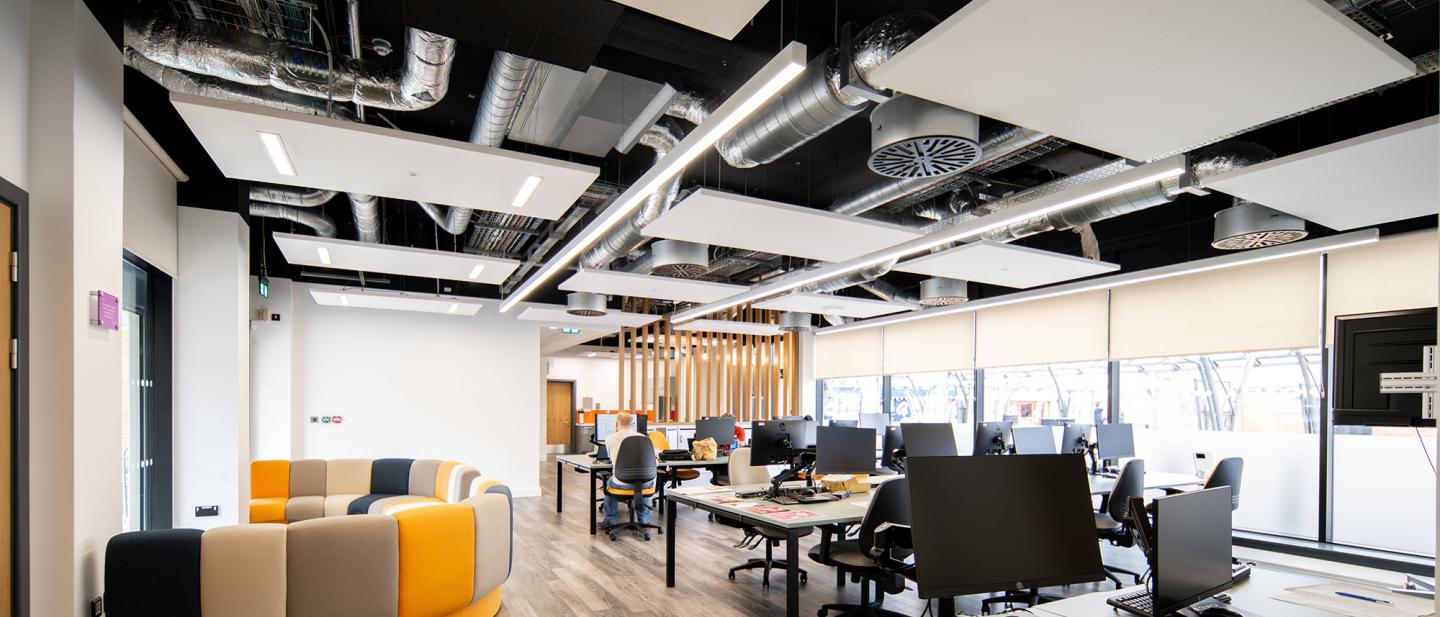Interior of refurbished Bloxwich Launchpad (image by Speller Metcalfe)